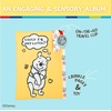 image:imageDisney Winnie the Pooh Photo Album with Soft Pages and Crinkle Sounds for Babies and Toddlers  Holds 4x6 Photos and On the Go Strap for Stroller Car Seat or Crib for Baby