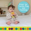 image:imageEric Carle Very Hungry Caterpillar Busy Bee Chime Toy with Silicone Gummi Ogobolli  Makes Sound When Shaken and Great for Teething  Hanging Loop for On The Go