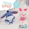 image:imageKIDS PREFERRED Disney Baby Cuteeze Winnie The Pooh Friends Eeyore and Piglet Stuffed Animal Plush Toys 2 Piece Set for Baby and Toddler Boys and Girls  7 Inches