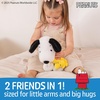 image:imageKIDS PREFERRED Peanuts Snoopy Holding Woodstock Plush Embroidered Details amp Crinkle Feet Soft Stuffed Animal for Toddler Boys amp Girls 12 Inch Size