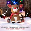 image:imageKIDS PREFERRED Santa Claus Rudolph The RedNosed Reindeer Musical Stuffed Animal Babys First Christmas Plush 8 InchesStuffed Animal