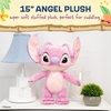 image:imageKids Preferred Disney Baby Lilo amp Stitch Angel Soft Huggable Stuffed Animal Cute Plush Toy for Toddler Boys and Girls Gift for Kids Pink Angel 15 Inches