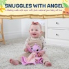 image:imageKids Preferred Disney Baby Lilo and Stitch 12 Inch Angel Plush Newborn Toddler Baby Blanket Lovey Snuggle Toy Stuffed Animal Baby Blankets for Girls