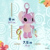 image:imageKids Preferred Disney Baby Lilo and Stitch Angel On The Go Activity Toy with Teether Rings On The Go Clip Crinkle Texture and Mirror