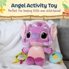 image:imageKids Preferred Disney Baby Lilo and Stitch Angel On The Go Activity Toy with Teether Rings On The Go Clip Crinkle Texture and Mirror