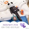 image:imageKids Preferred Disney Baby Nightmare Before Christmas Jack Skellington On The Go Activity Toy with Teether On The Go Clip Bell Chime and Pull Through Arms