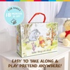 image:imageKids Preferred Disney Baby Winnie The Pooh and Friends Deluxe Take Along Travel Playset 100 Acre Woods Picnic with Pooh and Eeyore Beanbag Plush and Wooden and Fabric Set Pieces