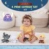 image:imageKids Preferred How to Train Your Dragon 4 Pc Cuteeze Set  6 Inch Hiccup Toothless Astrid amp Light Fury Plush Beans in Body for Baby Boys amp Girls