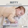 image:imageKids Preferred Miffy Baby Deluxe Soft Book  Two Pancake Plush Characters Crinkle Squeaker Tactile Slide Ribbon Peekaboo Flaps Hanging Loop 8 in