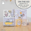 image:imageKids Preferred Miffy Baby Deluxe Soft Book  Two Pancake Plush Characters Crinkle Squeaker Tactile Slide Ribbon Peekaboo Flaps Hanging Loop 8 in