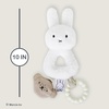 image:imageKids Preferred Miffy Baby Ring Rattle  Soft Plush Material Crinkle Rattle Toy with Bumpy Ring Teether Embroidered Details Ages 0 Months amp up