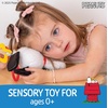 image:imageKids Preferred Peanuts Snoopy Activity Toy  Jingle Mirror Teethers Crinkle Ribbons Crinkle Satin Accents Soft Plush OnTheGo Clip 12 in