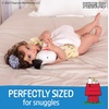 image:imageKids Preferred Peanuts Snoopy Baby Blanket  Ultra Soft Striped Details Snoopy Lovey Satin Accents Ages 0 Months and Up Woodstock Applique 15 In