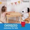 image:imageKids Preferred Peanuts Snoopy Cuteeze Plush Embroidered Details amp Crinkle Feet Stuffed Animal Toy for Baby and Toddler Boys amp Girls  25 Inch Size