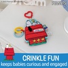 image:imageKids Preferred Peanuts Snoopy Sensory Crinkle Teether Toys for Newborn Baby Boys and Girls with OnTheGo Clip for Stroller and Car Seat 10 inches