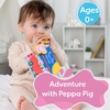 image:imageKids Preferred Peppa Pig Soft Book with Ribbons Teether Corner Squeaker Crinkle Pages Flaps OnTheGo Clip Ages 0 Months and Up 65 inches