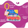 image:imageKids Preferred Peppa Pig Soft Book with Ribbons Teether Corner Squeaker Crinkle Pages Flaps OnTheGo Clip Ages 0 Months and Up 65 inches