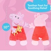 image:imageKids Preferred Peppa Pig Teether Feet Blankey  95 Inches Embroidered Details Textured Material Soft Teethers amp Crinkle for Babies 0 Months amp Up