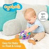 image:imageOgoBolli Teether Ring Tactile Sensory Ball and Baby Rattle Toy for Babies amp Toddlers  Stretchy Squishy Soft NonToxic Silicone  Boys and Girls Age 6 Months  PurplePurple