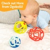 image:imageOgoBolli Teether Ring Tactile Sensory Ball and Baby Rattle Toy for Babies amp Toddlers  Stretchy Squishy Soft NonToxic Silicone  Boys and Girls Age 6 Months  PurplePurple