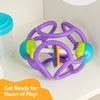 image:imageOgoBolli Teether Ring Tactile Sensory Ball and Baby Rattle Toy for Babies amp Toddlers  Stretchy Squishy Soft NonToxic Silicone  Boys and Girls Age 6 Months  PurplePurple