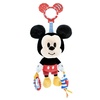 image:imageDisney Baby Mickey Mouse On The Go Activity Toy with Teething Rings Crinkle Sounds Mirror and Rattle for Babies and Infants