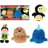 image:imageKids Preferred Elf 4 Pc Cuteeze Plush Set  Buddy Arctic Puffin Mr Narwhal and Baby Walrus  Stuffed Animals for Toddler Boys amp Girls 6 Inches