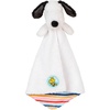 image:imageKids Preferred Peanuts Snoopy Baby Blanket  Ultra Soft Striped Details Snoopy Lovey Satin Accents Ages 0 Months and Up Woodstock Applique 15 In