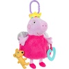 image:imageKids Preferred Peppa Pig Activity Toy  85 Inches Fairy Wings Heart Teether OnTheGo Clip Sensory Toy Rattle Crinkle Ages 0 Months Up