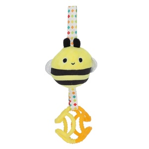 image:imageEric Carle Very Hungry Caterpillar Busy Bee Chime Toy with Silicone Gummi Ogobolli  Makes Sound When Shaken and Great for Teething  Hanging Loop for On The Go