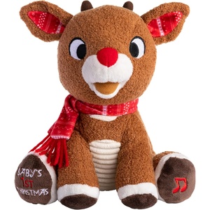 image:imageKIDS PREFERRED Santa Claus Rudolph The RedNosed Reindeer Musical Stuffed Animal Babys First Christmas Plush 8 InchesStuffed Animal