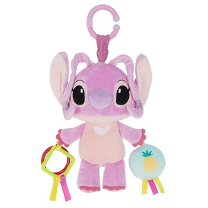 image:imageKids Preferred Disney Baby Lilo and Stitch Angel On The Go Activity Toy with Teether Rings On The Go Clip Crinkle Texture and Mirror