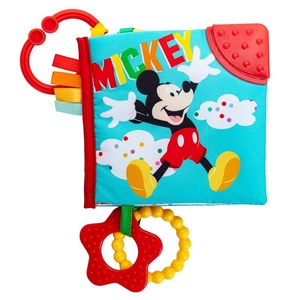image:imageKids Preferred Disney Baby Mickey Mouse Colorful Crinkle Soft Book with Teething Corner and OnTheGo Clip for BabiesMickey Mouse