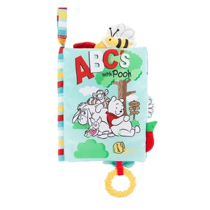 image:imageKids Preferred Disney Baby Winnie The Pooh Deluxe Soft Book Abcs with Pooh OnTheGo Sensory Books for Babies with Crinkle Pages and BPA Free Teether