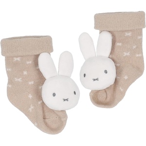 image:imageKids Preferred Miffy Baby Foot Rattle Set  Super Soft Rattles Neutral Colors Soft Sensory Elastic Socks Embroidered Details Ages 0 to 9 Months