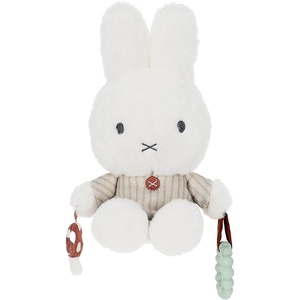 image:imageKids Preferred Miffy Baby Ragdoll Activity Toy  Super Soft Fabric Teether Ring Crinkle amp Rattle OnTheGo Clip Ages 0 Months and up 10 inches