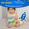 image:imageDisney Toy Story The Claw On the Go Jingle Toy with Little Green Aliens Crinkle Sensory Toy with Teether ClipOn Baby Travel Activity Toy by Kids Preferred