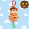 image:imageDisney Toy Story Woody in a Barrel Activity Toy with Pull Down Mechanism Teether Rattle Crinkle Snake and On the Go Clip for Babies