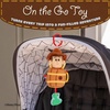image:imageDisney Toy Story Woody in a Barrel Activity Toy with Pull Down Mechanism Teether Rattle Crinkle Snake and On the Go Clip for Babies