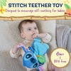 image:imageKids Preferred Disney Babys Lilo and Stitch  Stitch Plush and Sensory Crinkle Teether Toys for Newborn Baby Boys and Girls 10 inches