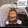 image:imageKids Preferred Star Wars Chewbacca On the Go Activity Toy  with Rattle Crinkle Squeaker Teether Travel Clip Sensory Toy for Ages 0