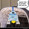 image:imageKids Preferred Star Wars R2D2 On The Go Sensory Toy  with Teether Crinkle Sounds Tactile Ribbons On The Go Strap for Ages 0 yrsR2D2