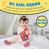 image:imageWarner Bros DC Girl Squad 5 Inch Soft Book with On The Go Clip Rattle Crinkle Sound Mirror Slider Teether and PeekABoo Flap for Babies and Toddlers First Book