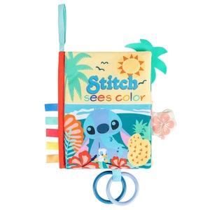 image:imageKids Preferred Disney Baby Lilo amp Stitch Sees Color Soft Book OnTheGo Sensory Books for Babies with Crinkle Pages Ribbons Rings Stroller Hook