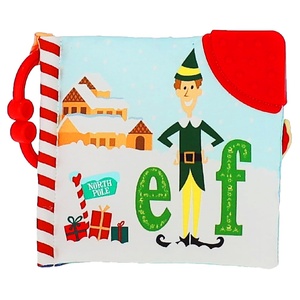 image:imageKids Preferred Elf Soft Book  PeekaBoo Flap Crinkle BPA Free Teether Corner OnTheGo Clip Colorful Pages Ages 0 Months and up 5 in