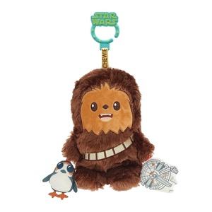 image:imageKids Preferred Star Wars Chewbacca On the Go Activity Toy  with Rattle Crinkle Squeaker Teether Travel Clip Sensory Toy for Ages 0