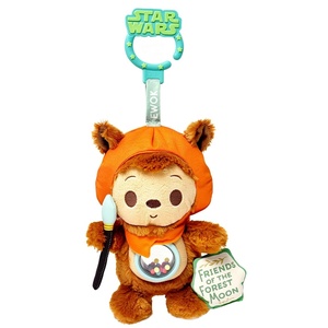 image:imageKids Preferred Star Wars Ewok On the Go Activity Toy  with Colorful Rattle Squeaker Teether Travel Clip Soft Sensory Toy for Ages 0