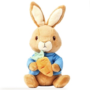 image:imageBeatrix Potter Peter Rabbit Plush with Carrot 13 Inch Soft Stuffed Animal Classic Peter Rabbit Toy for Babies Toddlers and Collectors
