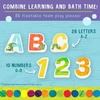 image:imageKids Preferred World of Eric Carle Bath Time 36 Piece Foam Bath Toys Letters and Numbers Set for Toddlers and Mesh Bag Perfect for Water Play Ages 3 and Up
