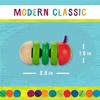 image:imageKids Preferred World of Eric Carle The Very Hungry Caterpillar Newborn Wooden Fidget Toy Baby Sensory Caterpillar Shaker Rattle for Infants Babies and Toddlers